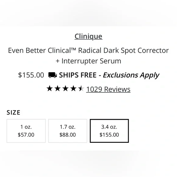 Clinique Silver and White Serum & Face Oil Skincare